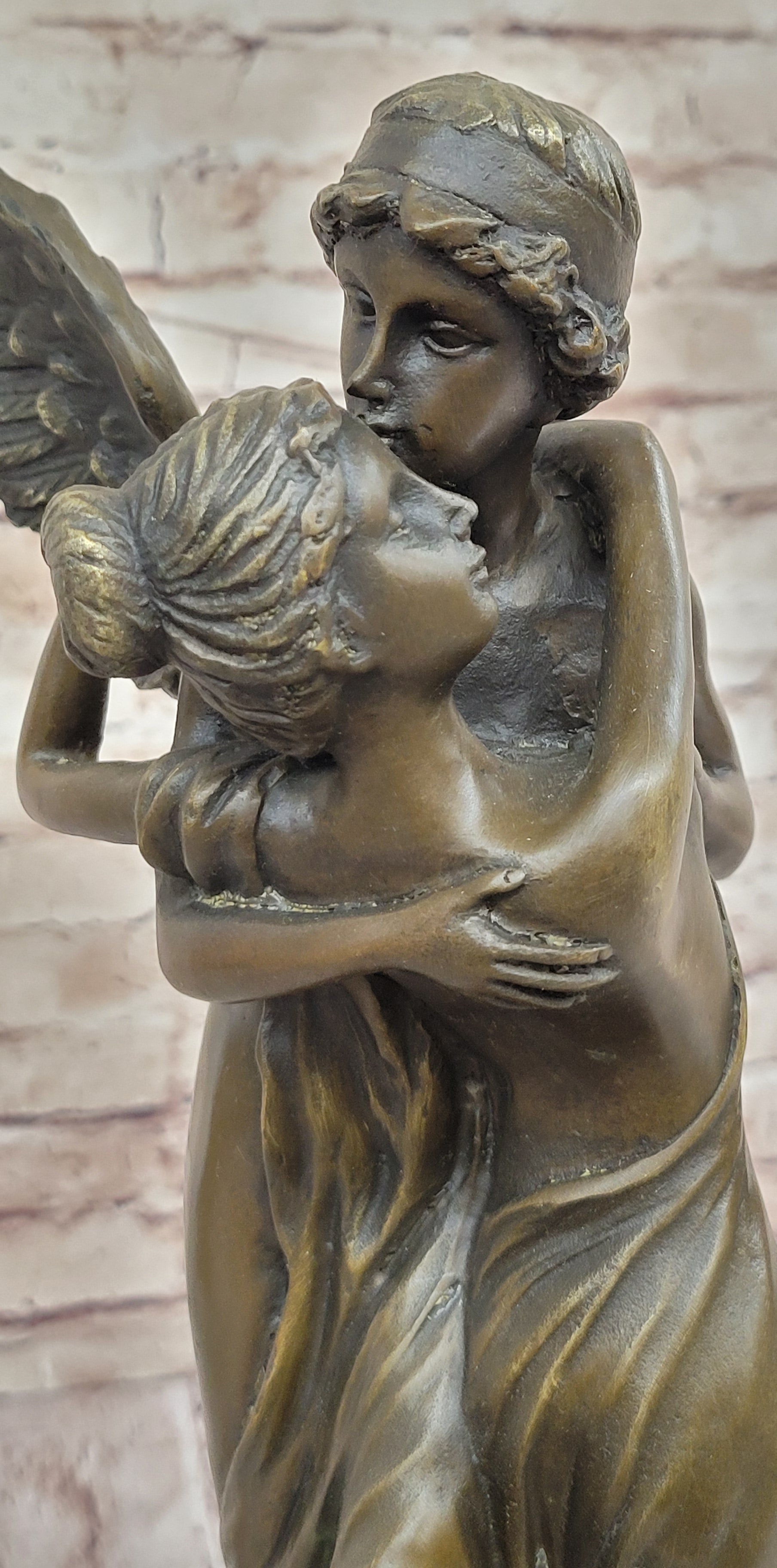 Cupid Eros & Psyche Romantic Lovers Hot Cast Bronze Sculpture