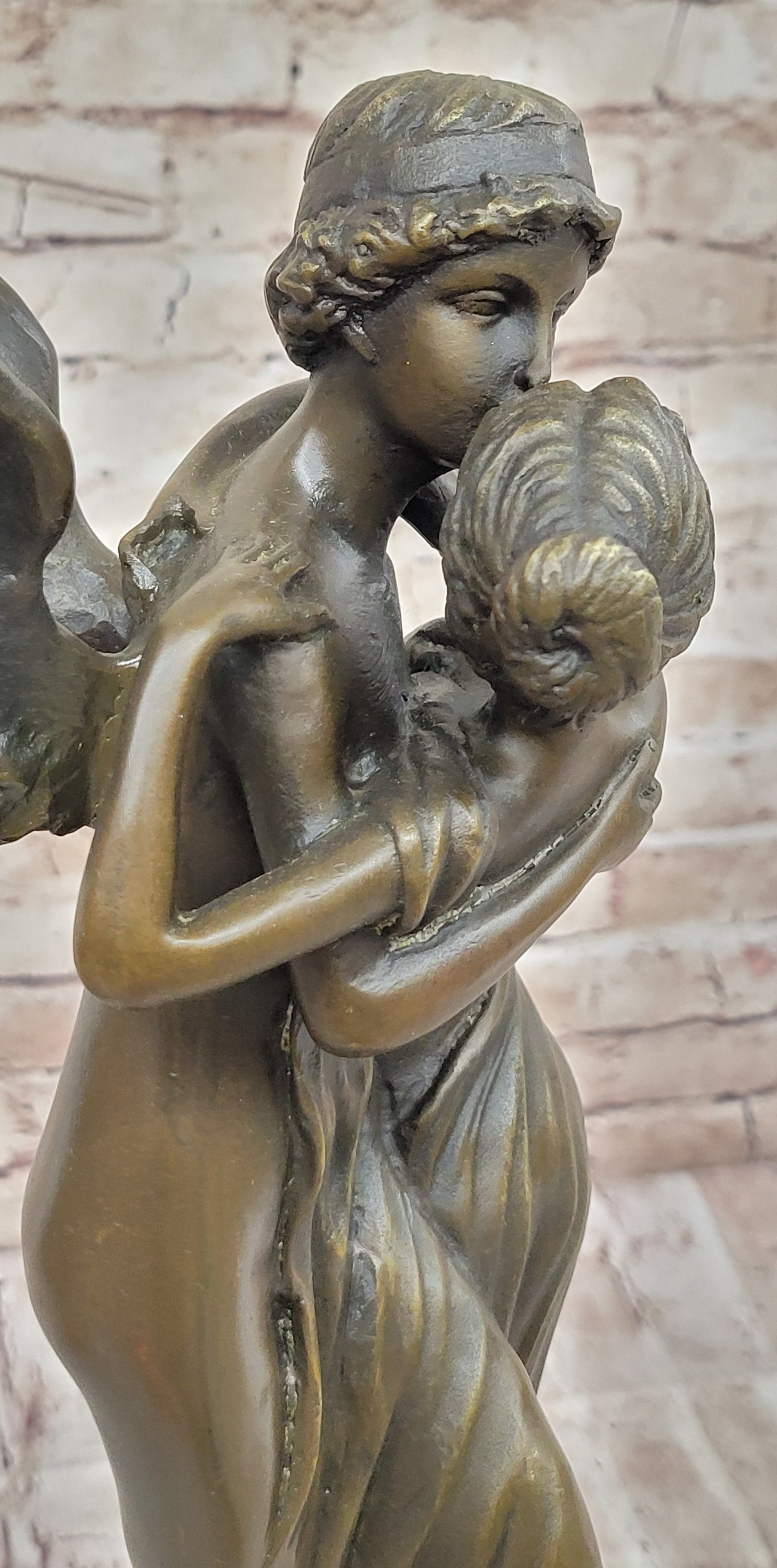 Cupid Eros & Psyche Romantic Lovers Hot Cast Bronze Sculpture