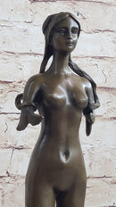Mermaid Standing Bronze Figure 16''L Nautical Tropical