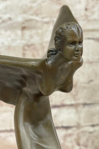 Spirit of Ecstasy Rolls Royce Hood Emblem Bronze Metal