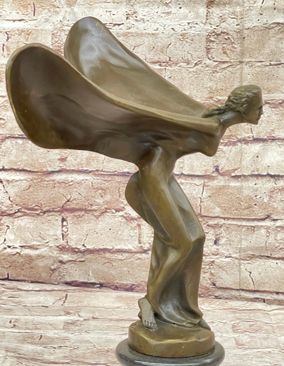 Spirit of Ecstasy Rolls Royce Hood Emblem Bronze Metal