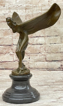 Spirit of Ecstasy Rolls Royce Hood Emblem Bronze Metal