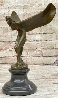 Spirit of Ecstasy Rolls Royce Hood Emblem Bronze Metal