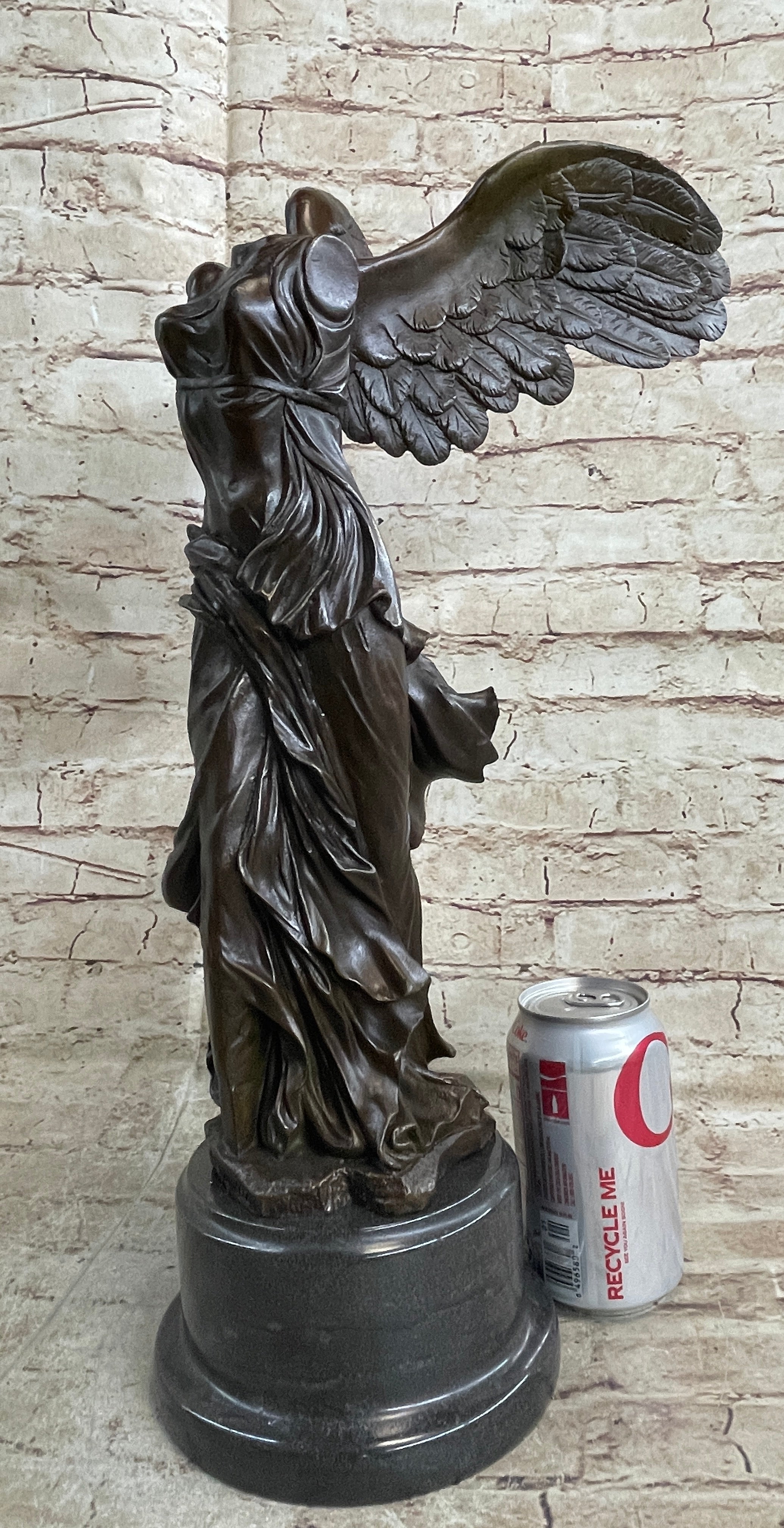 Nike of Samothrace Winged Victory Bronze Metal Sculpture