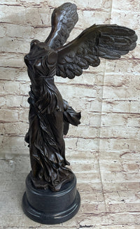 Nike of Samothrace Winged Victory Bronze Metal Sculpture