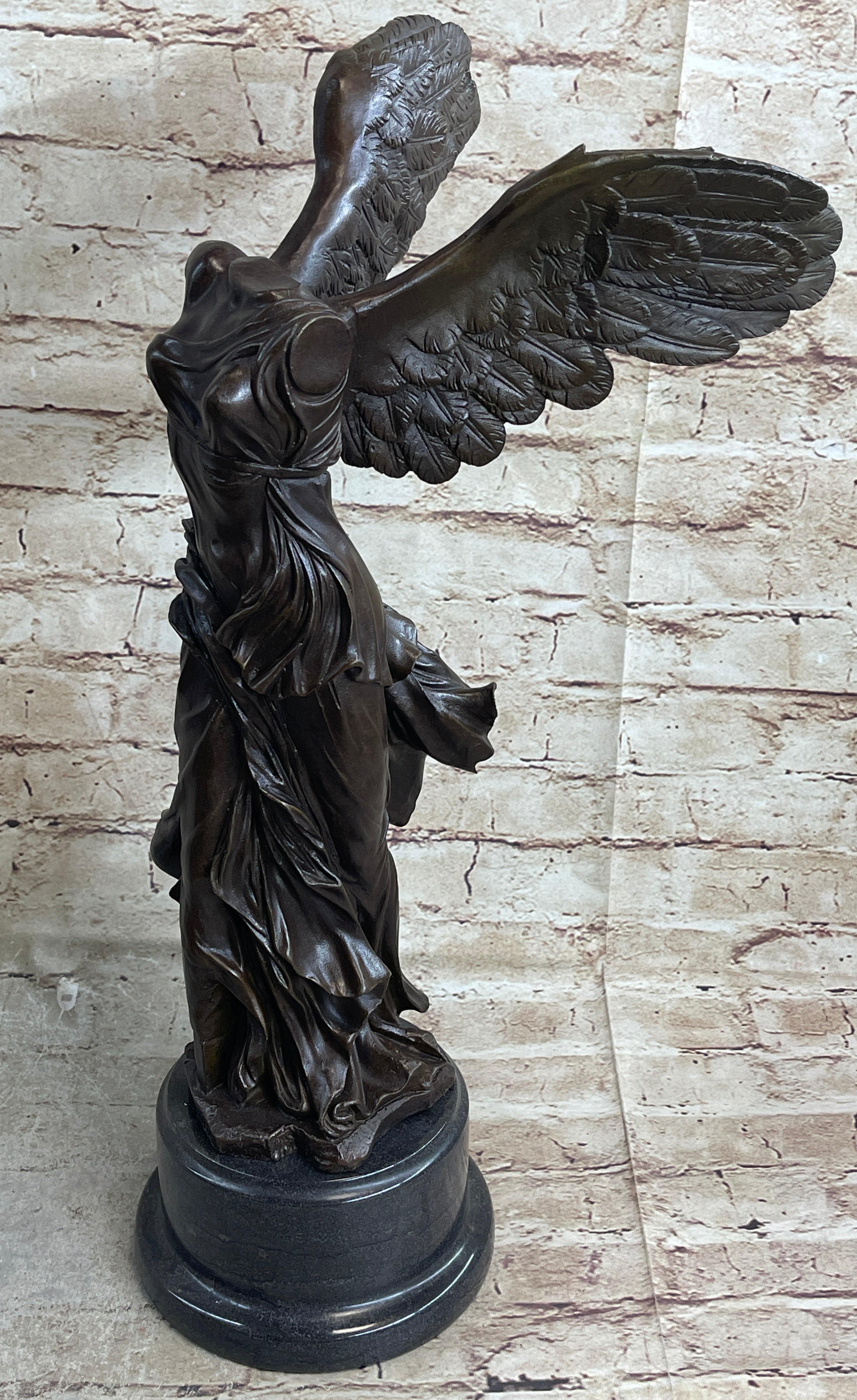 Nike of Samothrace Winged Victory Bronze Metal Sculpture