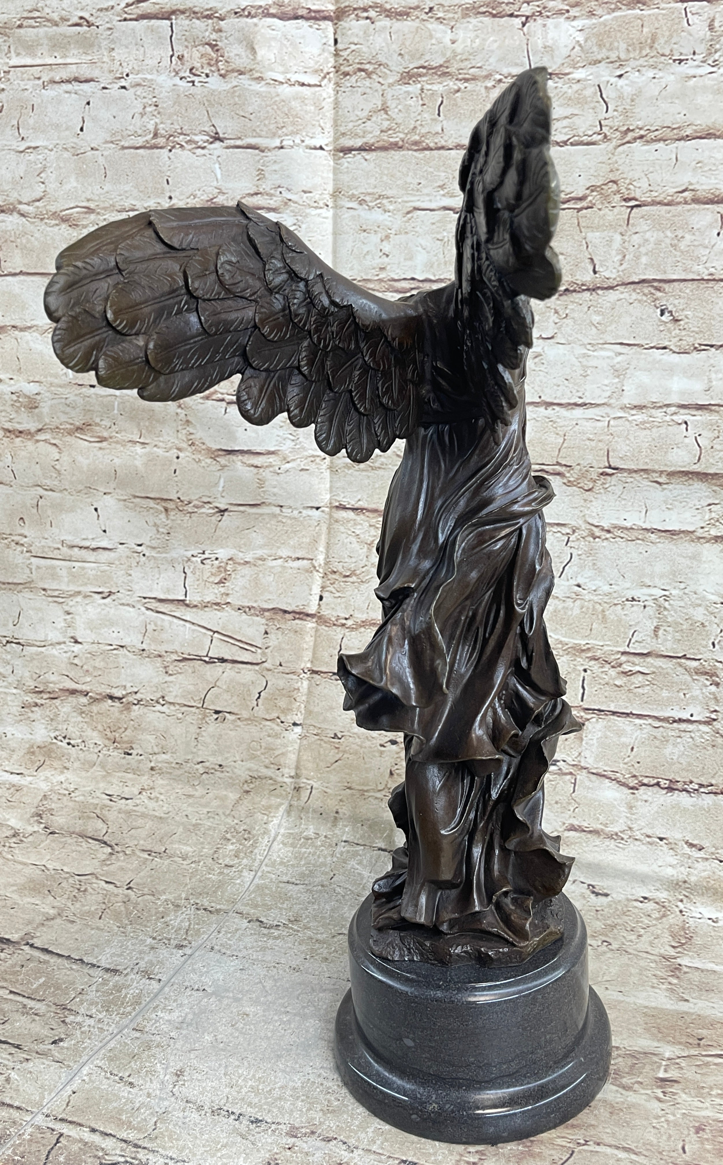 Nike of Samothrace Winged Victory Bronze Metal Sculpture