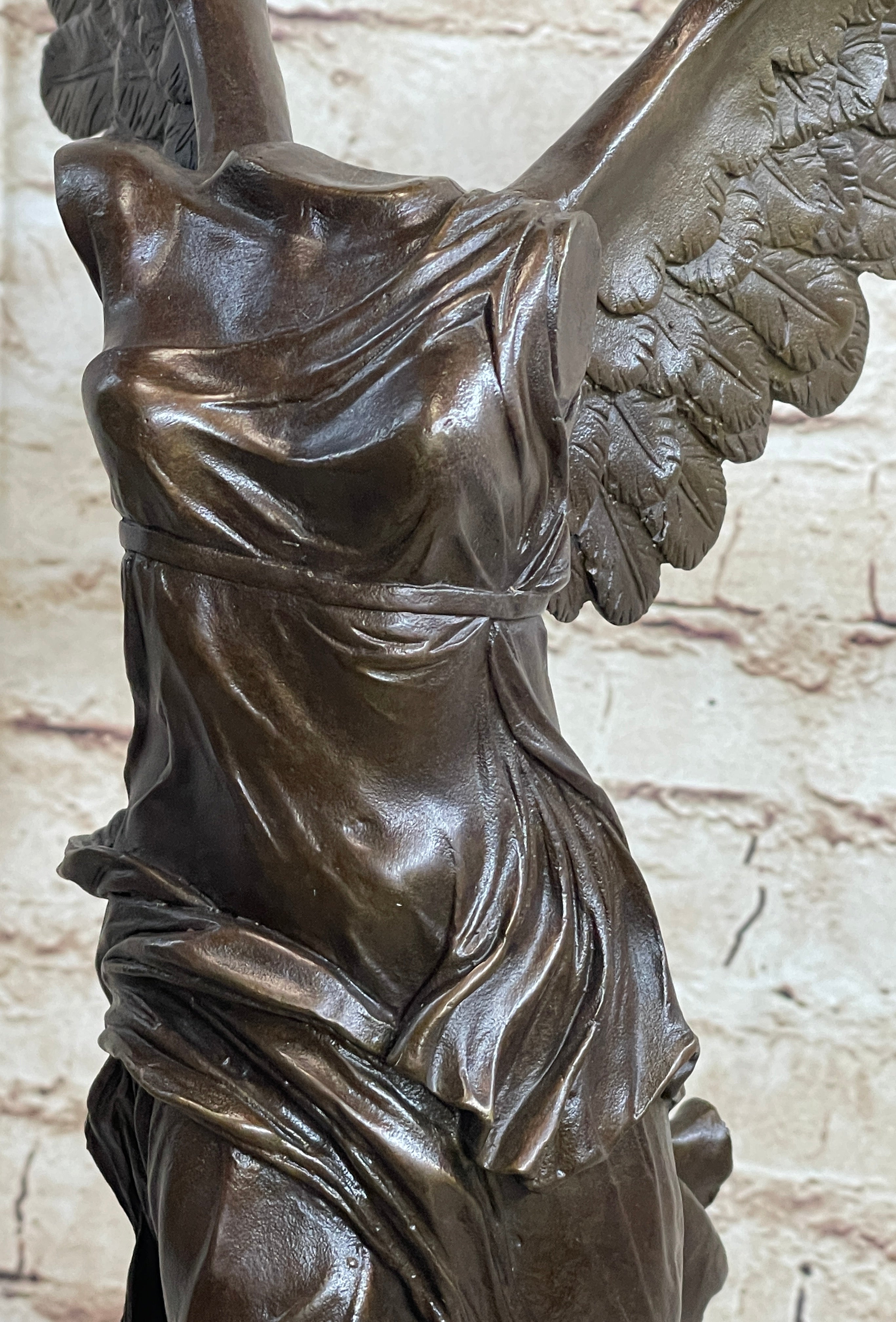 Nike of Samothrace Winged Victory Bronze Metal Sculpture