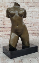 Maillol Nude Female Torso Bronze Sculpture Statue Figure Modern Art Marble Base 13" x 8"