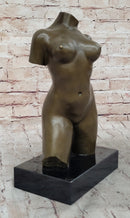 Maillol Nude Female Torso Bronze Sculpture Statue Figure Modern Art Marble Base 13" x 8"