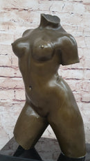 Maillol Nude Female Torso Bronze Sculpture Statue Figure Modern Art Marble Base 13" x 8"