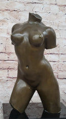 Maillol Nude Female Torso Bronze Sculpture Statue Figure Modern Art Marble Base 13" x 8"
