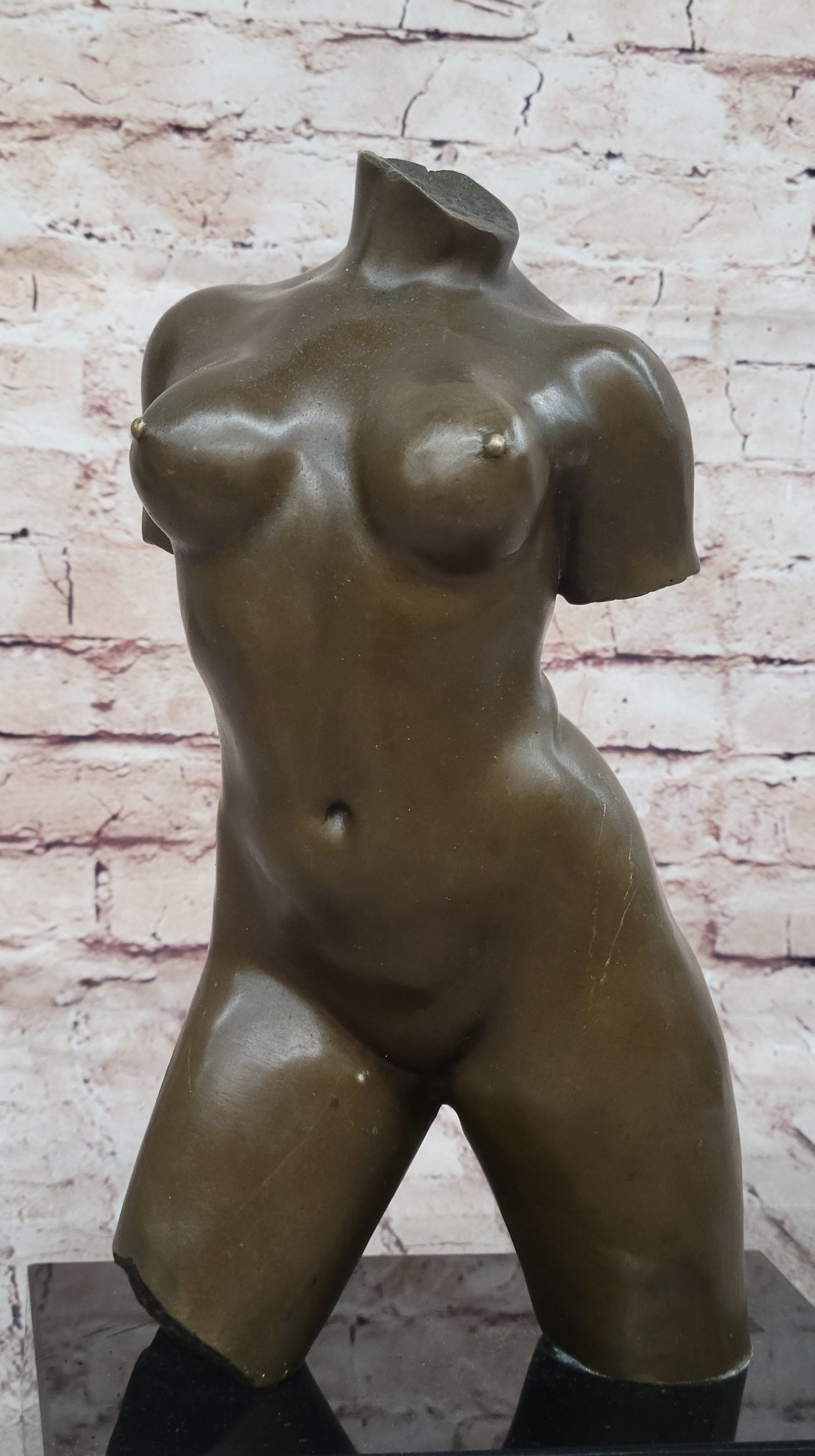 Maillol Nude Female Torso Bronze Sculpture Statue Figure Modern Art Marble Base 13" x 8"