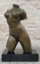 Maillol Nude Female Torso Bronze Sculpture Statue Figure Modern Art Marble Base 13" x 8"