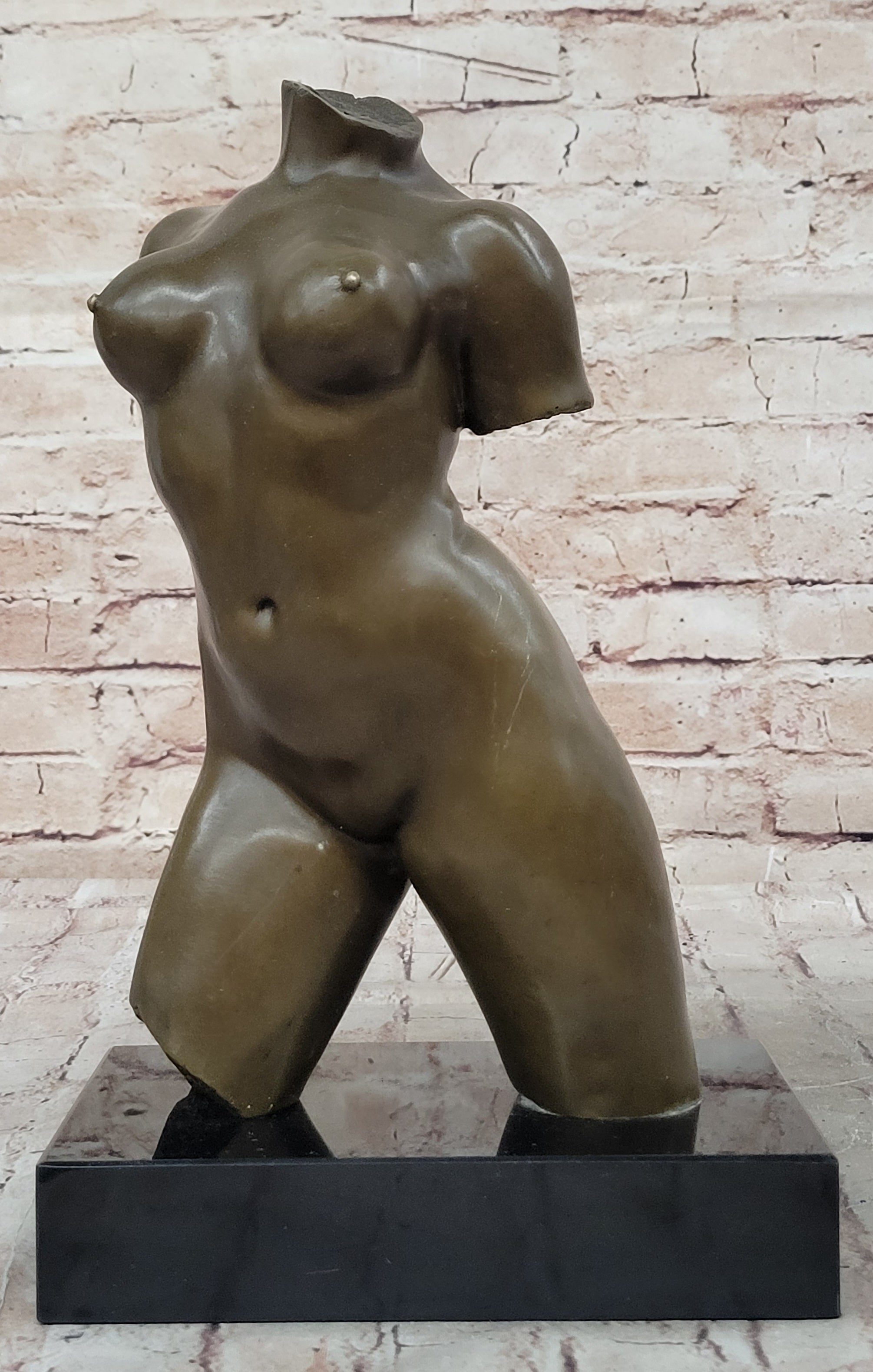 Maillol Nude Female Torso Bronze Sculpture Statue Figure Modern Art Marble Base 13" x 8"