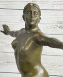 Fernando Botero Nude Girl Kicking Sculpture Modern Art 17" x 11"