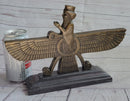 Faravahar Zoroastrian Achaemenid Bronze Sculpture 8" x 11"