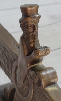 Faravahar Zoroastrian Achaemenid Bronze Sculpture 8" x 11"