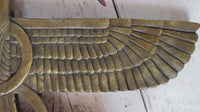 Faravahar Zoroastrian Achaemenid Bronze Sculpture 8" x 11"