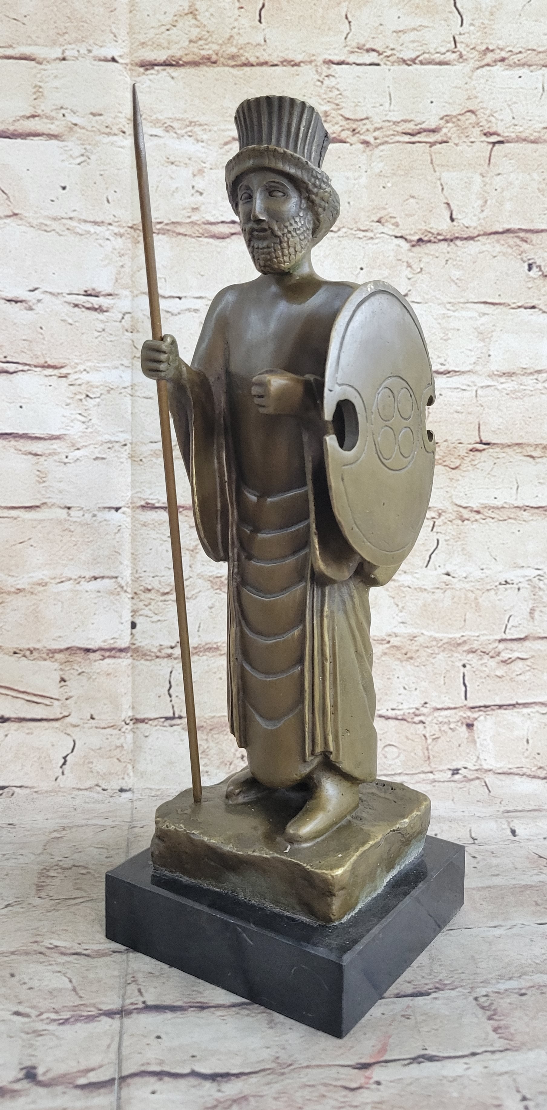 Achamenid Persian King Cyrus Darius Xerxes Bronze 14" x 5"