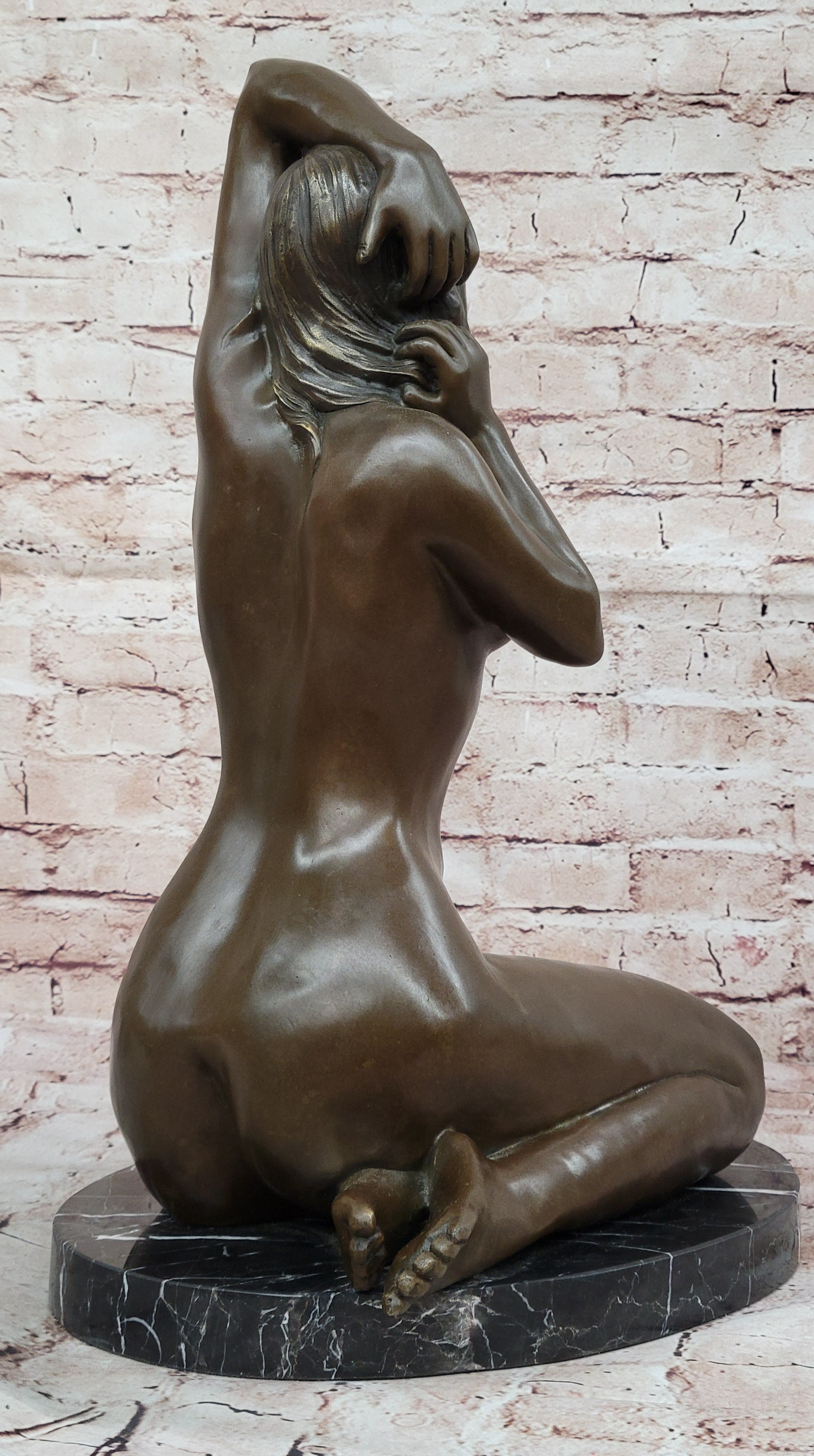 Contemporary Nude Female Sensual Bronze Sculpture Art