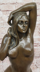 Contemporary Nude Female Sensual Bronze Sculpture Art