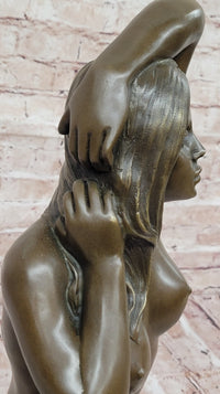 Contemporary Nude Female Sensual Bronze Sculpture Art