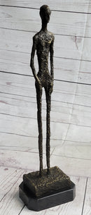 Alberto Giacometti Skinny Tall Stick Man Surrealist Bronze Sculpture