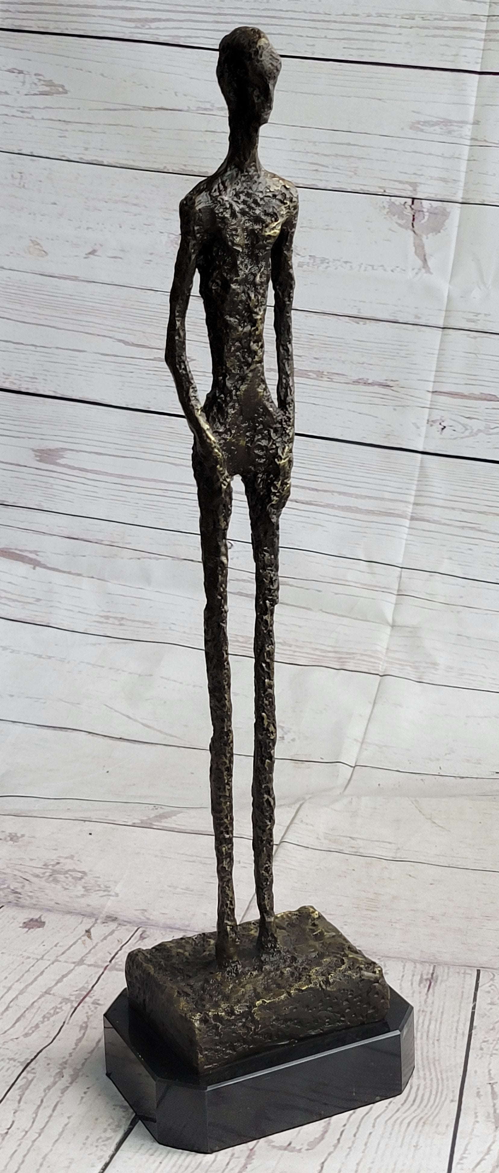 Alberto Giacometti Skinny Tall Stick Man Surrealist Bronze Sculpture