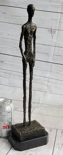 Alberto Giacometti Skinny Tall Stick Man Surrealist Bronze Sculpture
