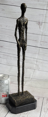 Alberto Giacometti Skinny Tall Stick Man Surrealist Bronze Sculpture