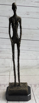 Alberto Giacometti Skinny Tall Stick Man Surrealist Bronze Sculpture