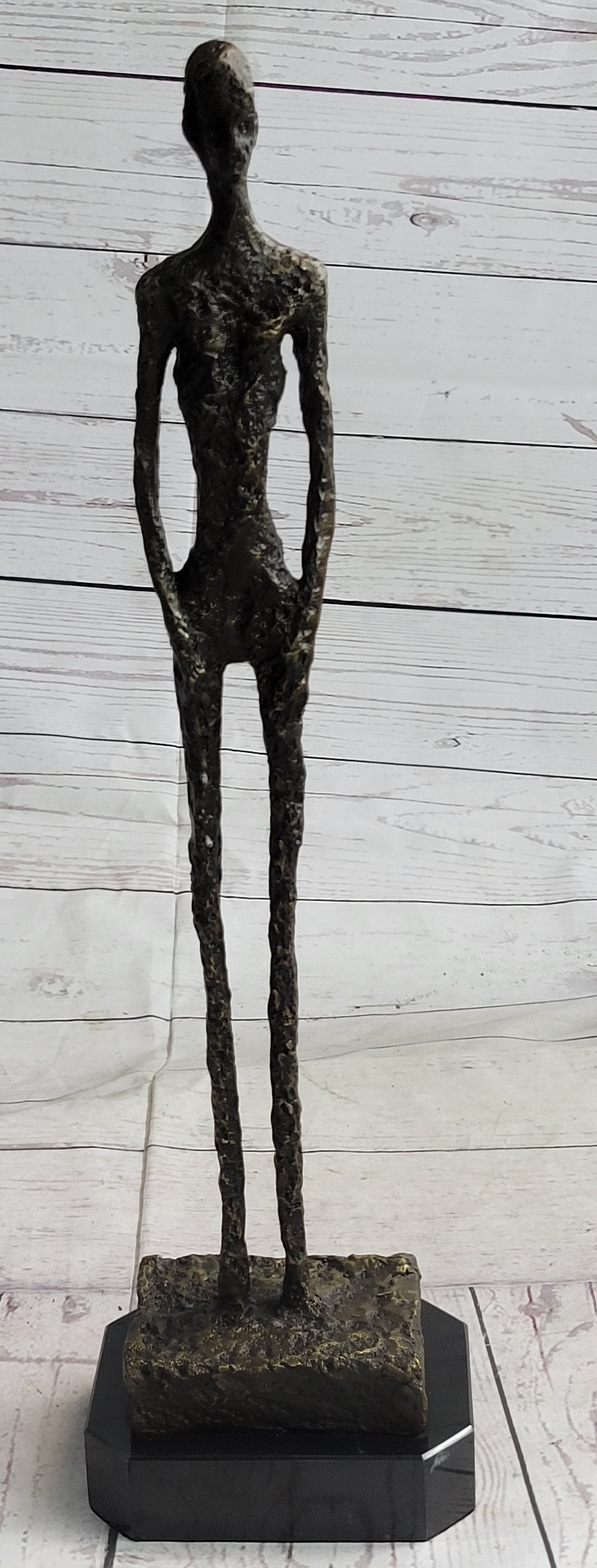 Alberto Giacometti Skinny Tall Stick Man Surrealist Bronze Sculpture