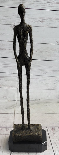 Alberto Giacometti Skinny Tall Stick Man Surrealist Bronze Sculpture