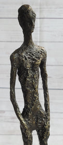 Alberto Giacometti Skinny Tall Stick Man Surrealist Bronze Sculpture