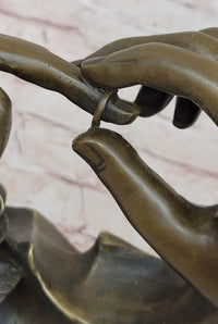 Engagement Proposal Hands Bronze Sculpture Romance Wedding Anniversary