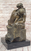 THE KISS by Auguste Rodin Bronze Sculpture 15" x 9"