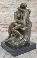 THE KISS by Auguste Rodin Bronze Sculpture 15" x 9"