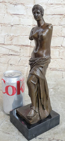 Venus De Milo Nude Sensual Bronze Sculpture Marble Base Greek 12" x 4"