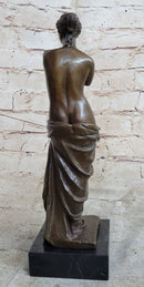 Venus De Milo Nude Sensual Bronze Sculpture Marble Base Greek 12" x 4"