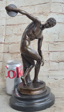 The Discobolus of Myron Nude Discus Thrower Ancient Greek Sculpture Statue Figure