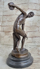 The Discobolus of Myron Nude Discus Thrower Ancient Greek Sculpture Statue Figure