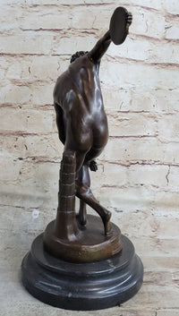 The Discobolus of Myron Nude Discus Thrower Ancient Greek Sculpture Statue Figure