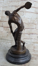 The Discobolus of Myron Nude Discus Thrower Ancient Greek Sculpture Statue Figure