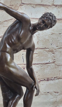 The Discobolus of Myron Nude Discus Thrower Ancient Greek Sculpture Statue Figure