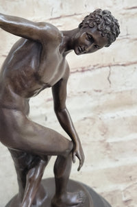 The Discobolus of Myron Nude Discus Thrower Ancient Greek Sculpture Statue Figure