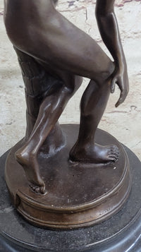 The Discobolus of Myron Nude Discus Thrower Ancient Greek Sculpture Statue Figure