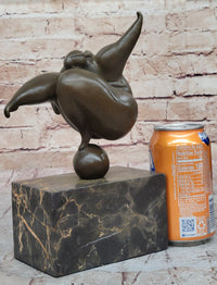 Curvy Woman Abstract Modern Art Bronze Sculpture 10" x 7"