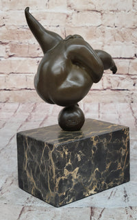 Curvy Woman Abstract Modern Art Bronze Sculpture 10" x 7"