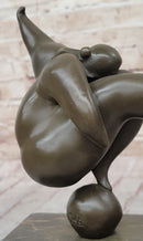 Curvy Woman Abstract Modern Art Bronze Sculpture 10" x 7"